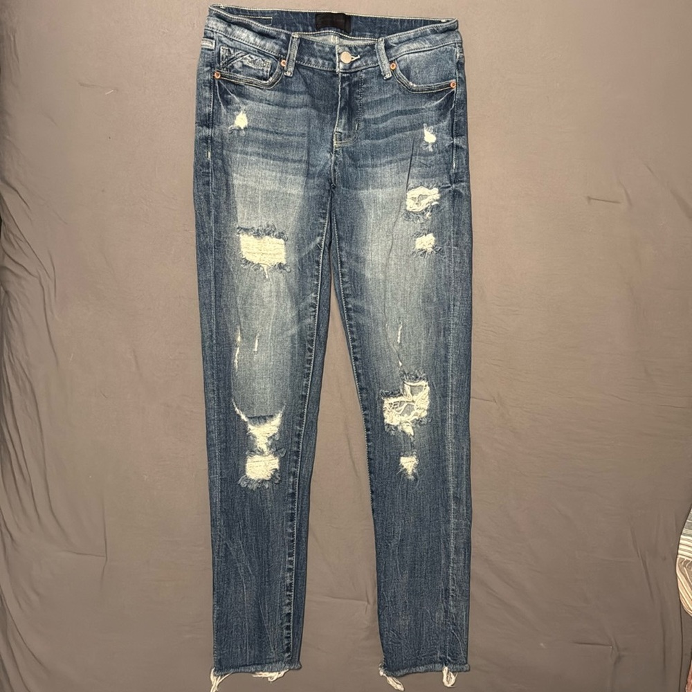 Buckle Black Light Wash No 53 Ankle Skinny Jeans